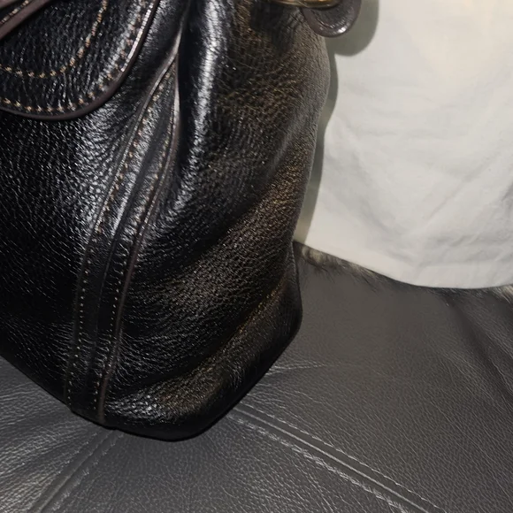 MCM 2 Way Leather Satchel - Picture 7 of 8